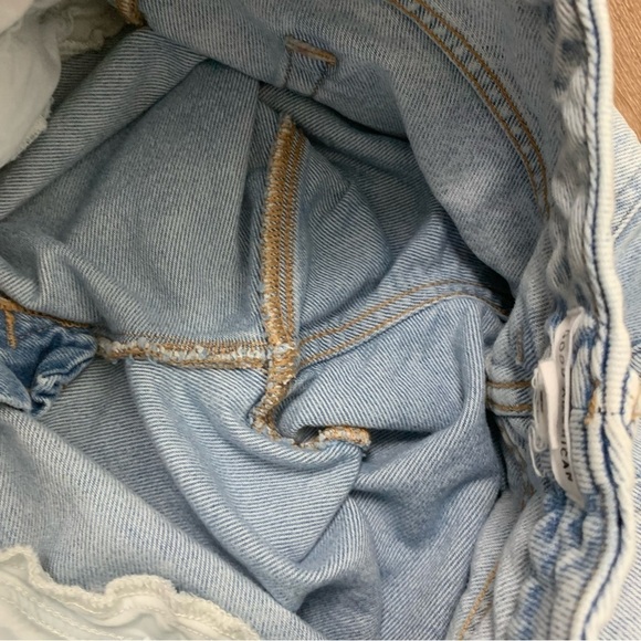 Good American womens blue Good Classic high rise distressed jeans 8/29 - Picture 3 of 8